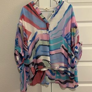 Colorful Zebra Top